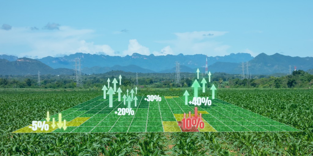 Predictive monitoring of fields with sensors and AI overlay